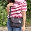 Hero Academia x OUTDOOR Flap Shoulder Bag with Can Badge ODHA02 Gray [My PRODUCTS]