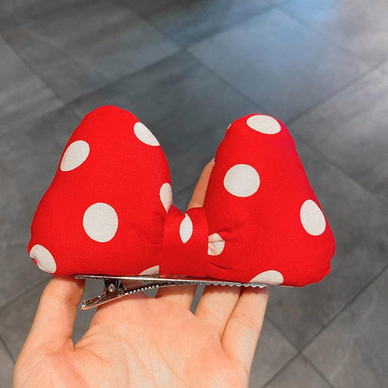 

Набор аксессуаров для волос для девочек: Красные заколки и повязки для волос с бантом Микки - милые заколки для девочек