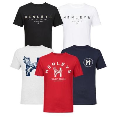 Henleys Mens Graphen T-Shirt (Pack of 5)