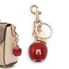 1pc Fashion Fruit Keychain Cute Red Apple Pendant Keyring For Backpack Decoration Exquisite Accessories Gifts