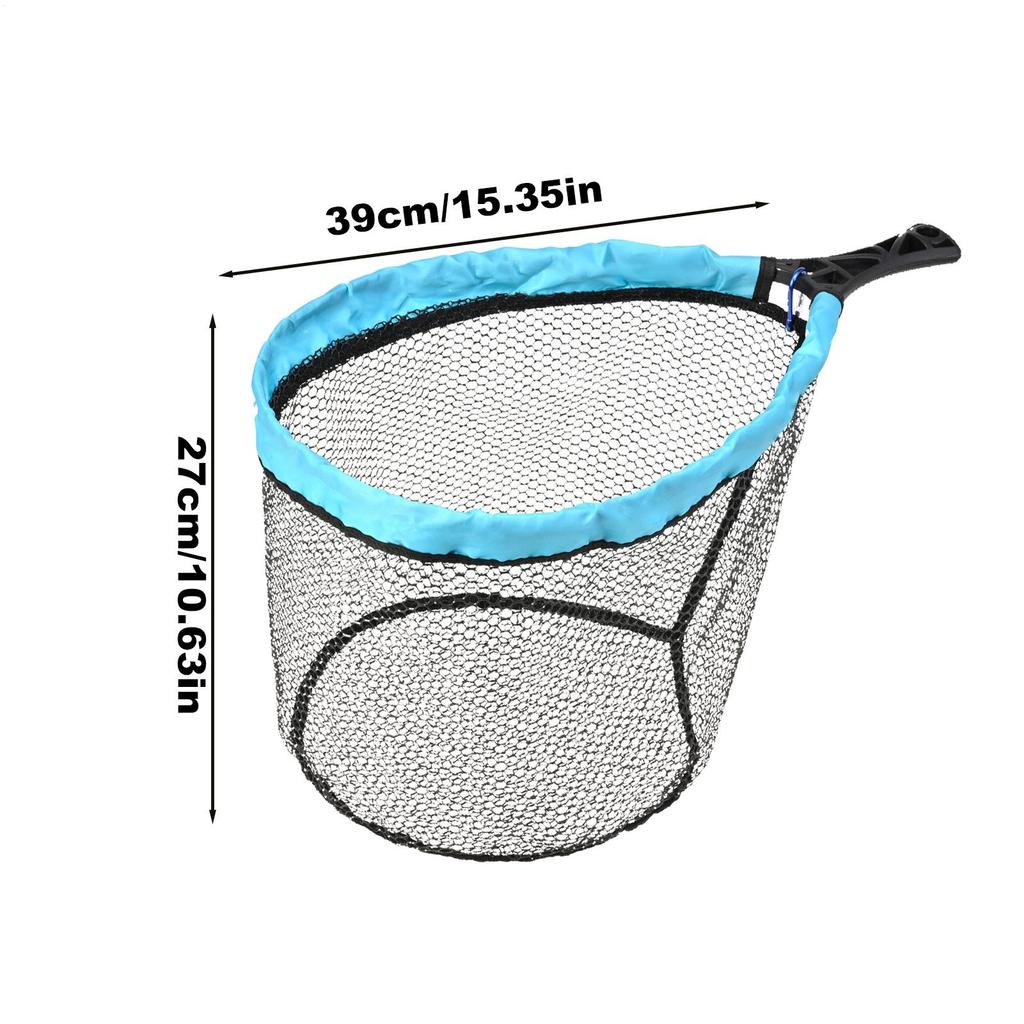 New Floating Fishing Net PC Foldable Landing Net Flexible Handle Nylon Mesh Sea Fishing Accessorie