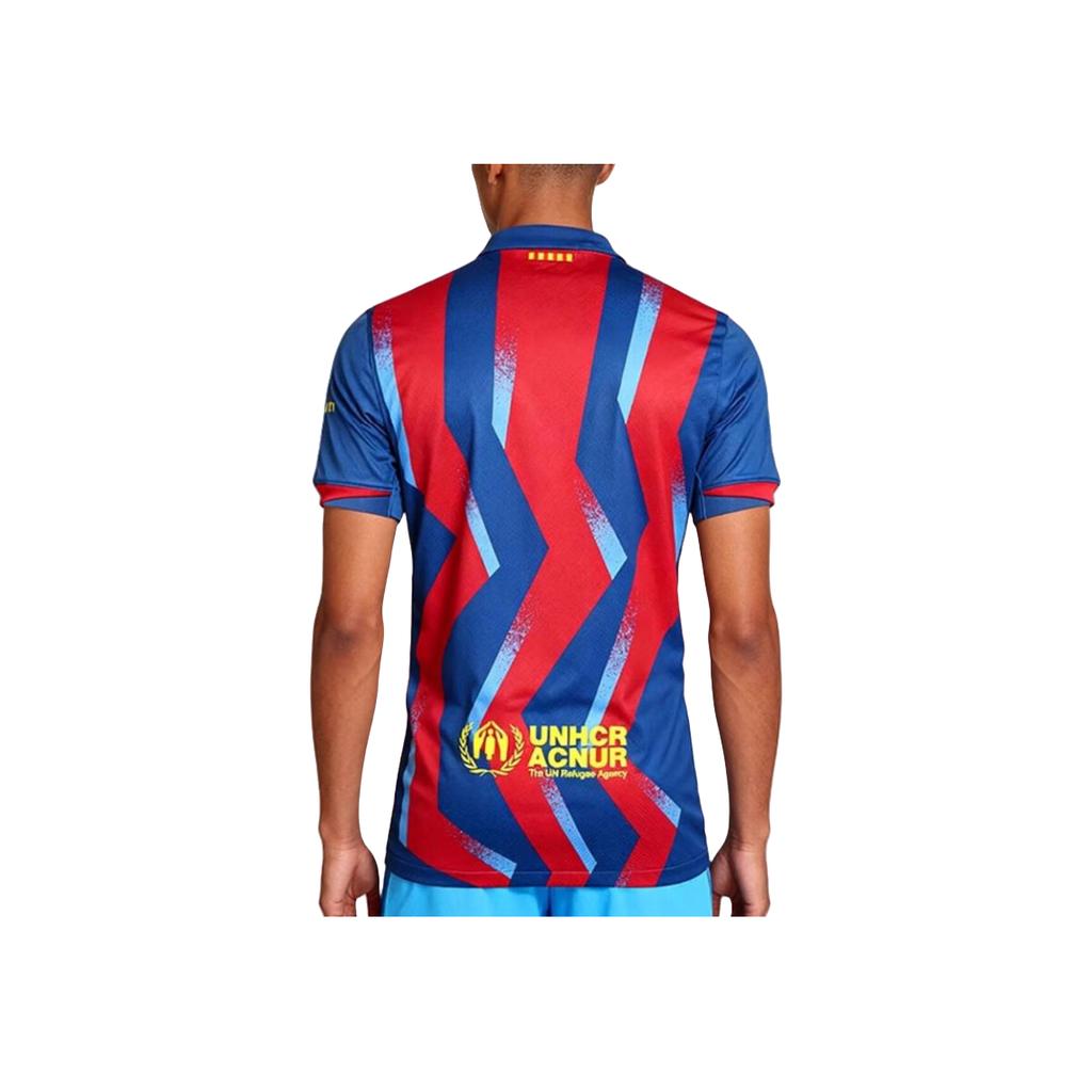 Nike Edição de Fã Temporada 25/26 Barcelona Terceiro Alternativo Confortável Letra Manga Curta Camiseta de Futebol Camisas Masculinas FZ1304-432