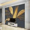 Modern Wallpaper for Living Room Plant Flowers Leaves Wallpaper TV Sofa Background Wall Papers Home Decor Mural