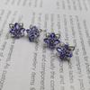 Sace Gems Earrings for Women 100% 925 Sterling Silver Tanzanite Stud Earrings Wedding Party Jewelry Gift