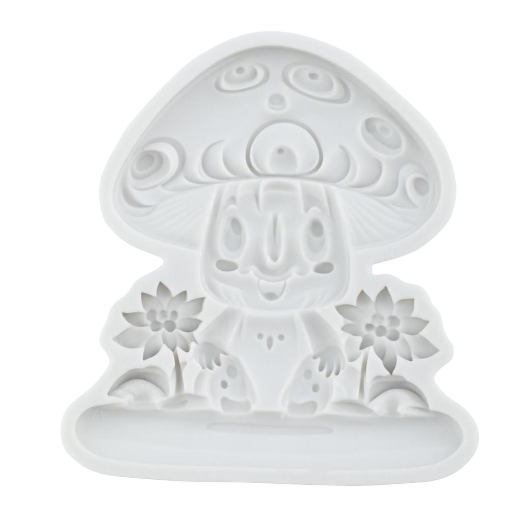 Mushroom Silicone Molds Mushroom Elf Fondant Mold Cake Decorating Tools Cupcake Topper Candy Chocolate Gumpaste Mold