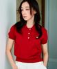 KNITTED (W) Basic Essential Washable Collared Knit Red