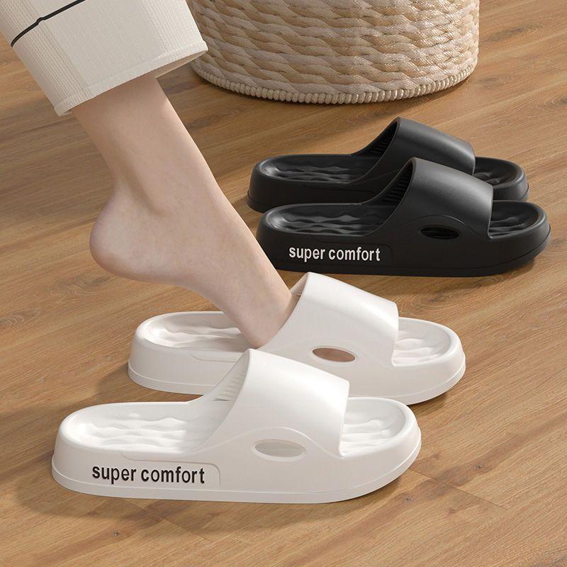 Thick Platform Bathroom Home Slippers Women Fashion Soft Sole EVA Indoor Slides Woman Sandals  Summer Non-slip Flip Flops