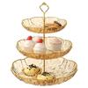 Wutuo Light Luxury 3-Tier Fruit & Dessert Plate