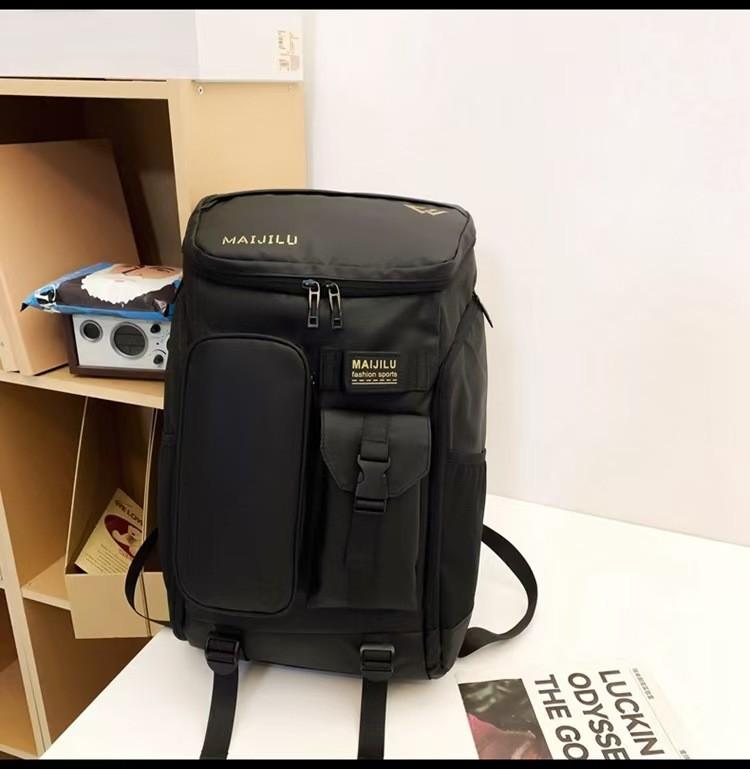 Print Large Letter Capacity Multifunctional Backpack For Outdoor Activitie