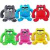 Monster Plüschtiere, Mein emotionales kleines Monster Cartoon-Puppe, Blau/rotes Monster Plüschtier, Farbe Plüschpuppen Set-1set 6 Stück