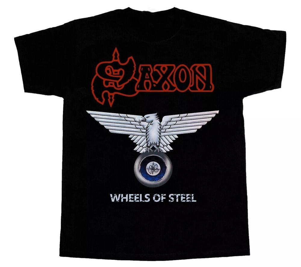SAXON Wheels Of Steel Short Sleeve Unisex T-SHIRT N1907_12 Unisex T-Shirt XXXXL