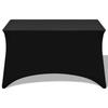 VidaXL Housses extensibles pour table 2 pièces 120 x 60,5 x 74 cm Noir
