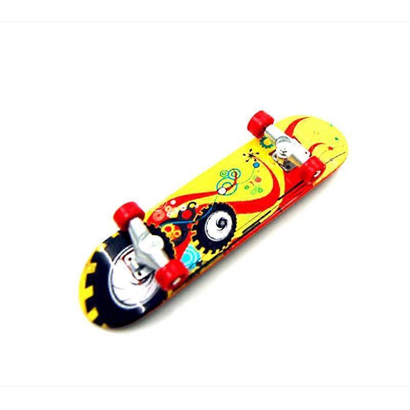 Dww-10 Finger Mini Skateboard (Random Flower Color) Children's Finger Skateboard Toy, Boy's Birthday Party Favor, Party Bag