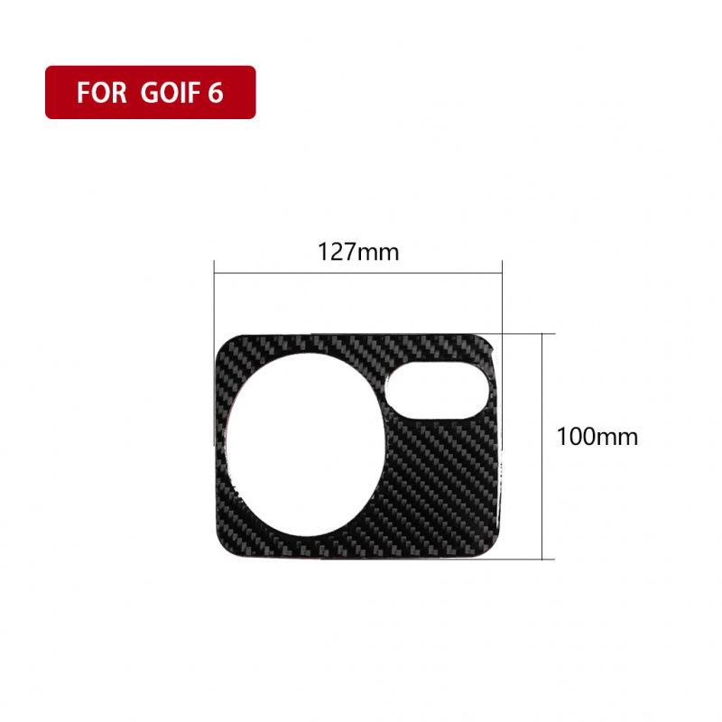 08-12 Volkswagen Golf 6 Carbon Fiber Headlight Switch Frame Interior Decor