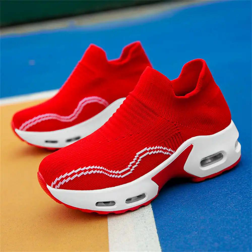 Fashion Non-slip Without Strap Elderly Vulcanize Purple Women Shoes Sneakers Woman Sport Tennes Pas Cher Health Loafer'lar Trends