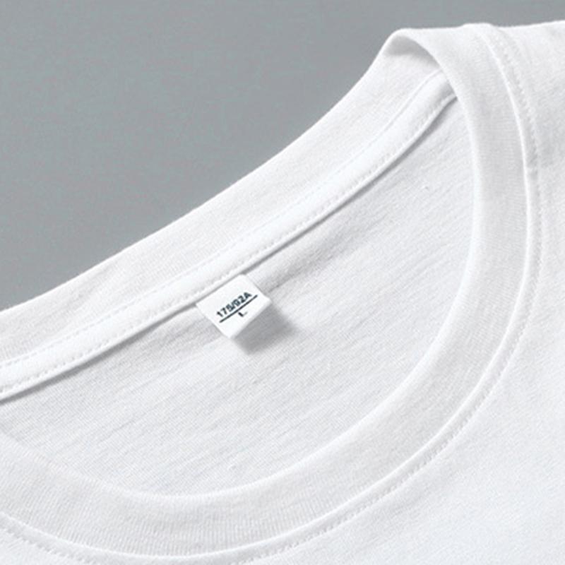 Men Teenager Summer Loose Short Sleeve O Neck Printed Pullover Brathable Cotton T-shirt