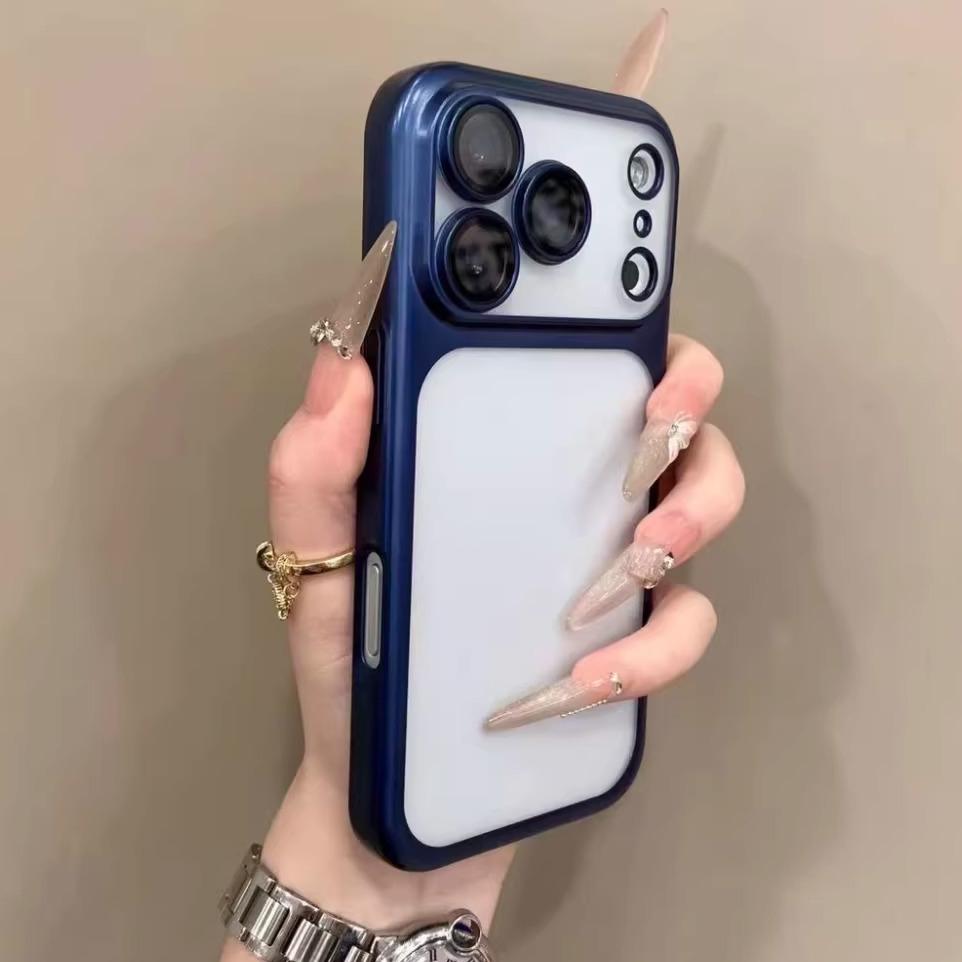 Luxury Translunt Matte Phone Case For iPhone 17 16 15 14 13 Pro Max 17Pro Air Camera Lens Protection Bumper Shockproof Cover
