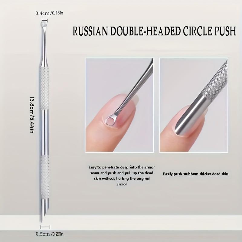 Xiaomi 2pcs Professional & Use Double-Headed Angled Stainless Steel Nail Tool Precision Trimmer & Cuticle Care with Dead Skin Remover