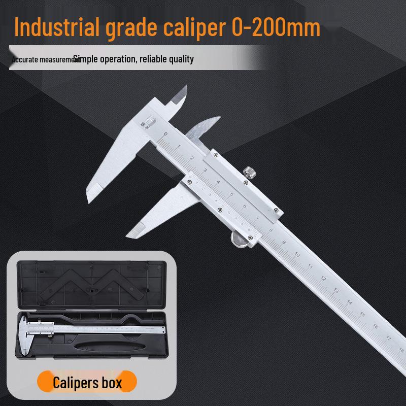 High-Precision Mini Vernier Caliper - Stainless Steel, 0-150/200/300/500/600/1000mm
