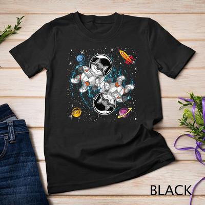Rakete Planeten Astronaut Tier Müll Panda Weltraum Waschbär T-Shirt Unisex T-Shirt