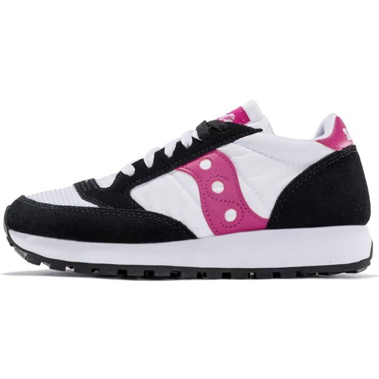 SAUCONY Jazz Original Classic Retro Mesh Non-Slip Lightweight Low-Top Casual Running Shoes Women Sneaker White Black Pink S60368-129