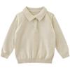 Spring & Autumn Toddler Knitwear: Versatile Small Lapel Sweater for Boys & Girls