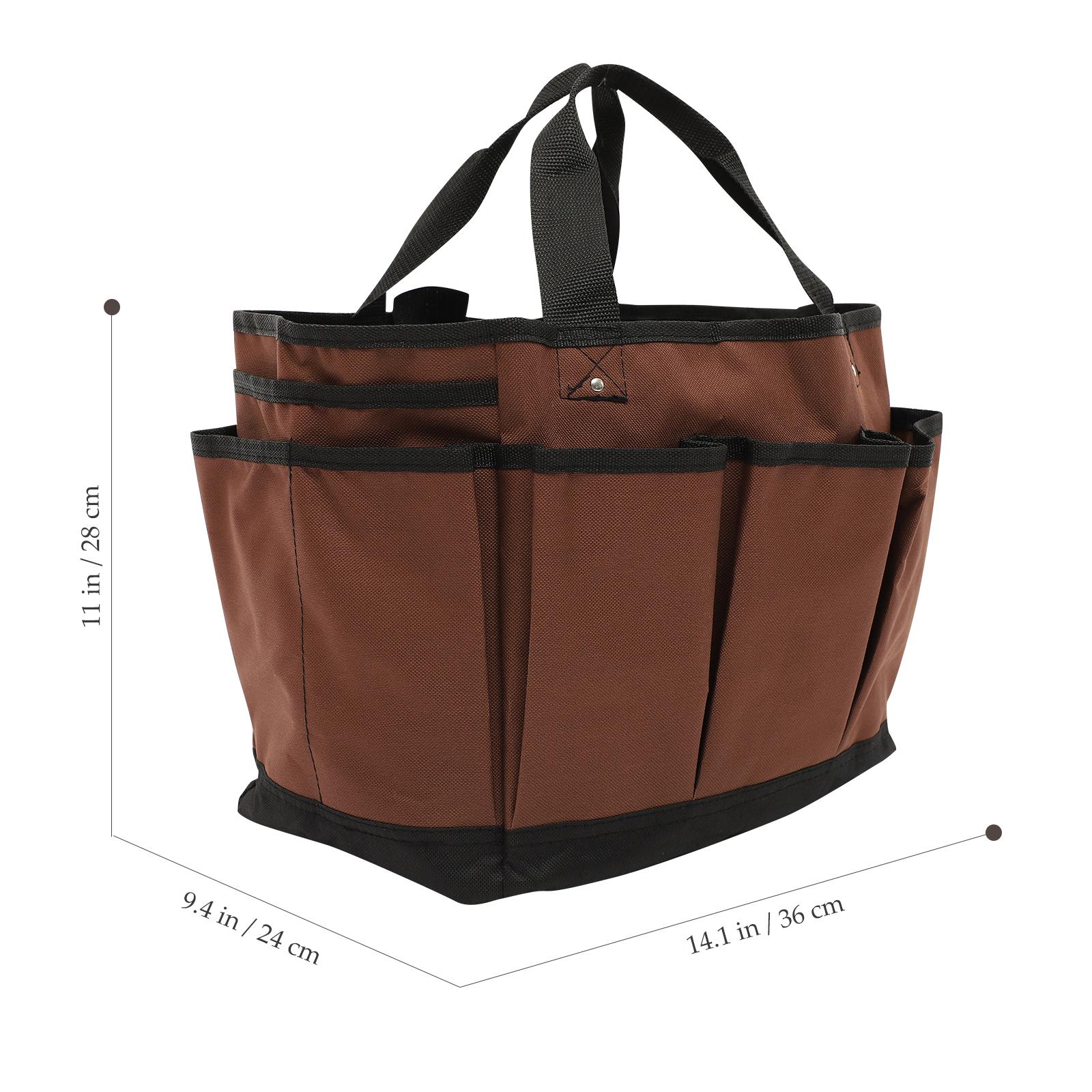 Tool Organizer Bag Oxford Fabric Foldable Tote For Garden Tools Storage Portable Maintenance Repairing Supplies Carrier фиолетовый