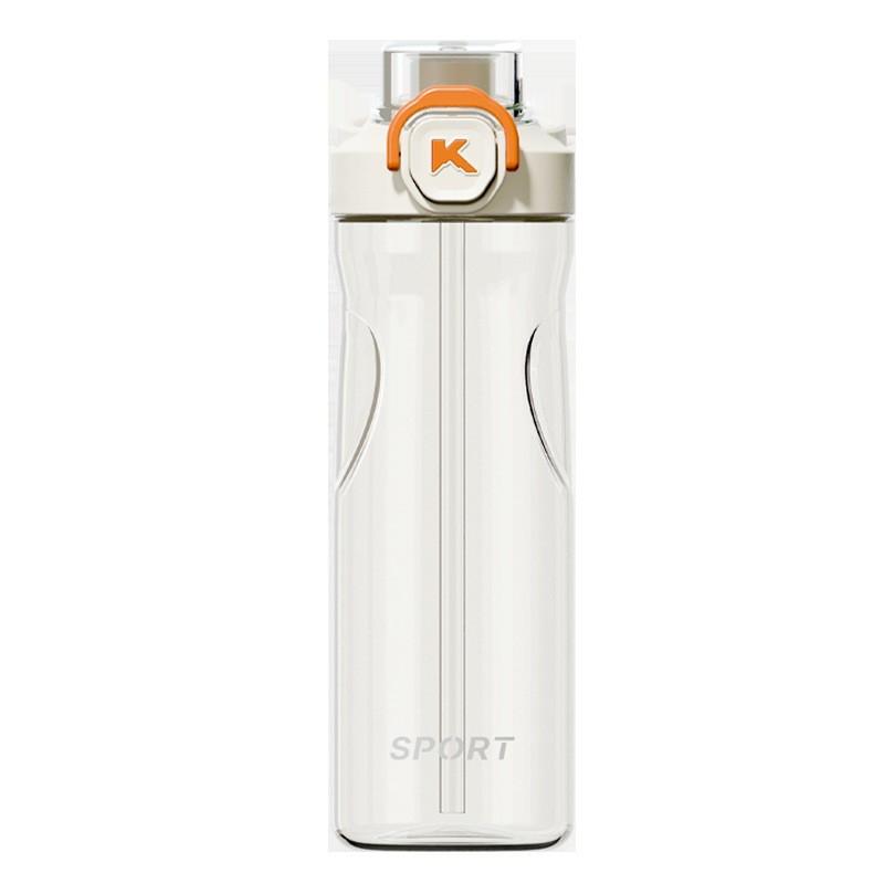 600ml Tritan Sports Water Bottle With Handle Strap Portable Fitness Cup Gym Outdoor Office Use