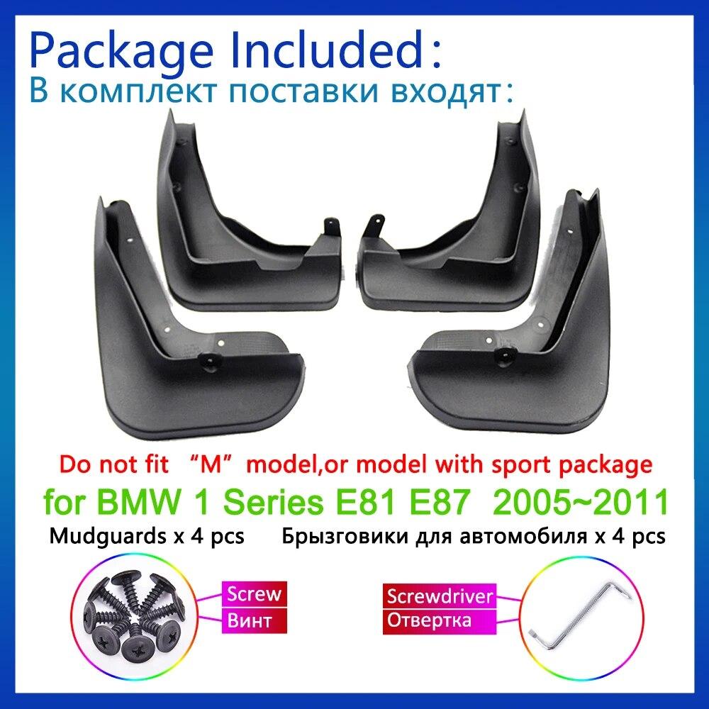 Pro BMW řady 1 E81 E87 2005 2006 2007 2008 2009 2010 2011 Blatníky Přední blatník Zadní kolo Lamely zástěrky Příslušenství