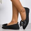 Fashion 2025 Slip on Pointed Toe Women's Flat Shoes Outdoor Plus Size Fashion Shallow Bow Tie Soft Sole Comfortable Casual Walking Flats
