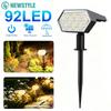 2/4PCS Solar Spotlight IP65 Waterproof Adjustable 92LED Landscape Wall Light Solar Powered Decor for Garden Fence Yard Pathway
