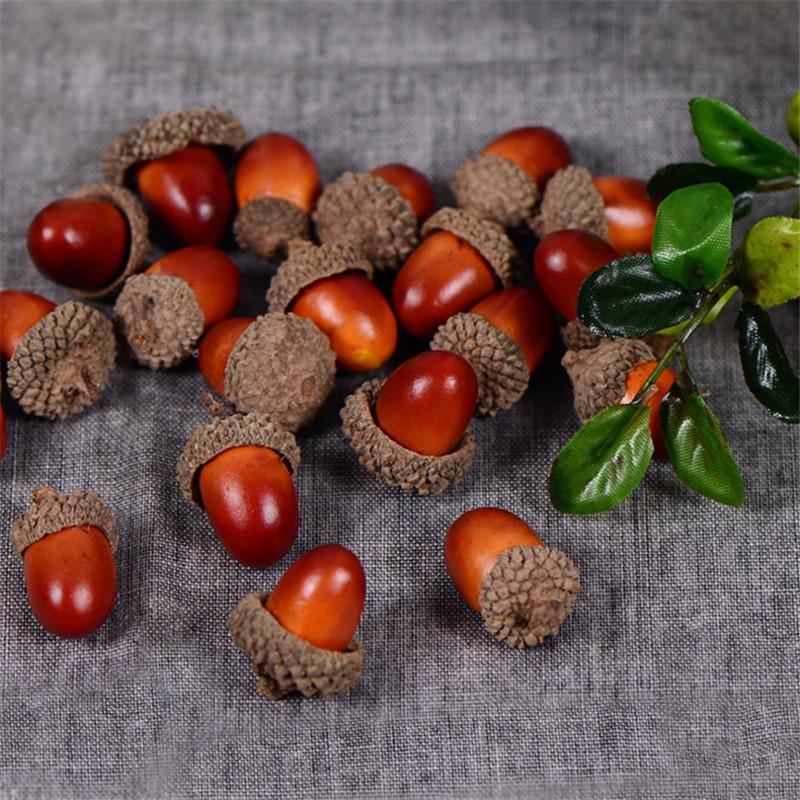 20Pcs 3cm Foam Pine Cones Mini Artificial Fake Foam Berries Flowers Wedding Christmas Tree Decoration