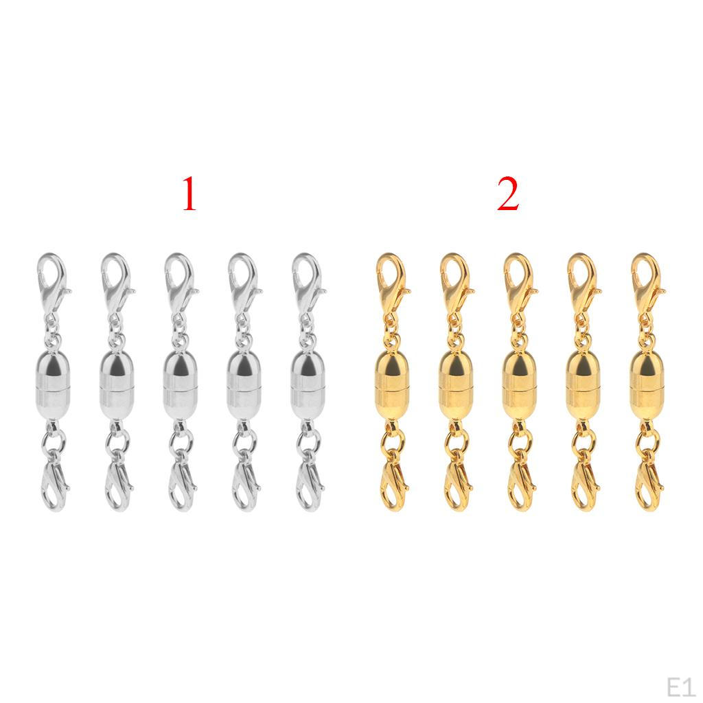 Lot de 5 Fermoirs Crochets Pour Fabrication DIY de Colliers Bracelets Artisanat