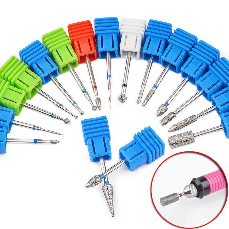 Ceramic Carbide Nail Drill Bits Milling Cutter For Manicure Set Mill Brush Manicure Machine Accessories for Removing Gel Varnish