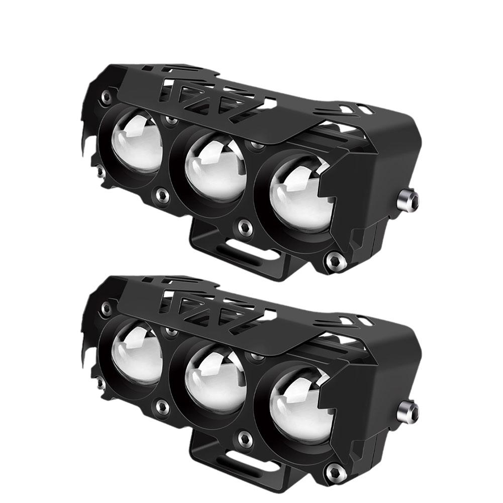 Купить 1/2 шт. мотоциклетные фонари, двойные желтые, белые высокие и ...