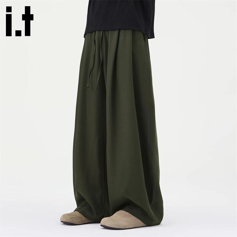 CHOCOOLATE Men s Loose Straight-Leg Casual Pants M