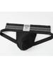 Men's Breathable Backless Thong with Wide Waistband and Large Pouch – European & American Sports Style