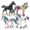Fantasy Magical Unicorn Figurine Collection With Realistic Details In Colors Vibrant