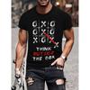 3D Men's Short Sleeved T-shirt with Fun Printed Clothing Summer Men's Round Neck Top Shirt