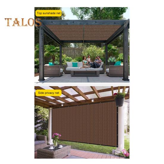Sunshade Net Reusable Mesh Shade Cloth Tarp Tear-resistant Sunshade Mesh with Reinforced Grommets for Garden Greenhouse Patio Outdoor Sun Protection