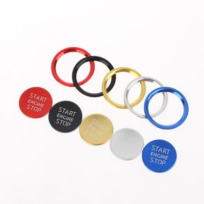 Auto Motor Start Stop Knop Cover Trim Ontstekingsschakelaar Decoratieve Ring Voor A4 A5 A6 Q5 Q7 Decoratie Accessoires