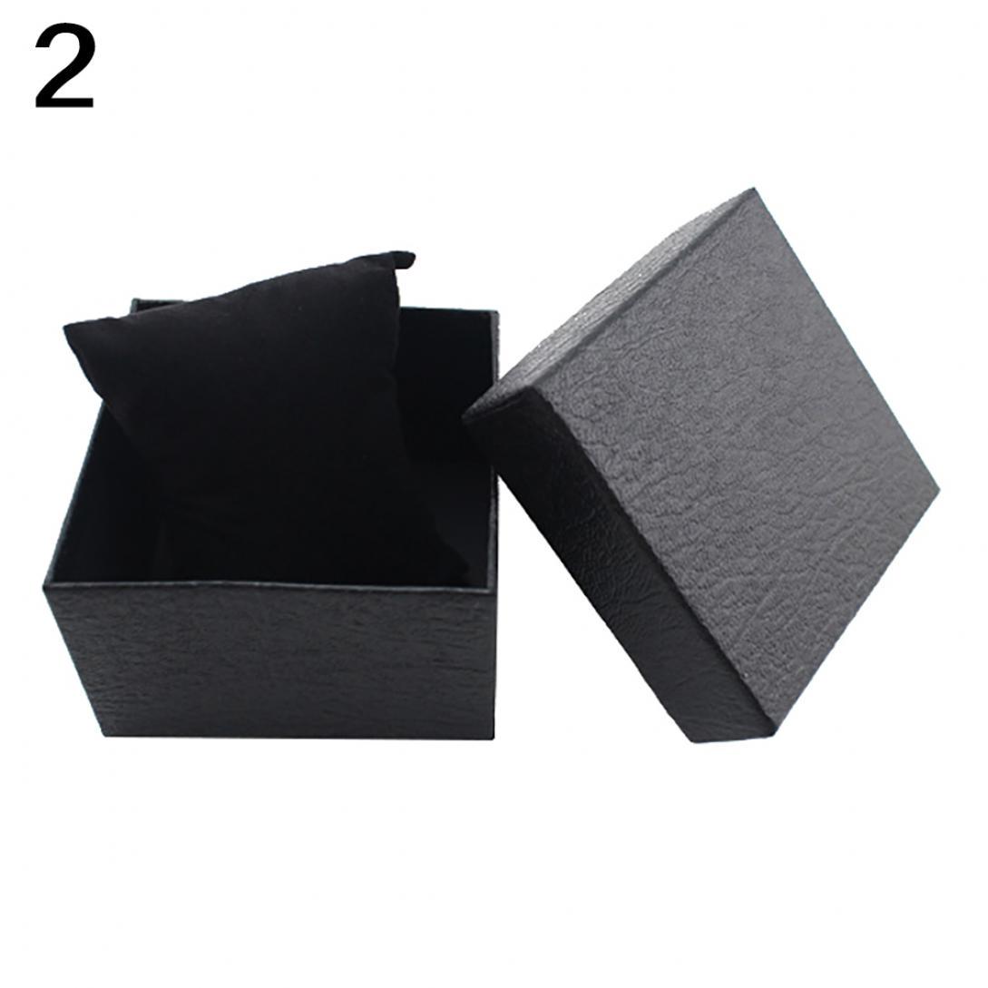 

Подарочная коробка из искусственной кожи для часов чёрный