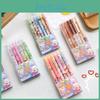 Adorable 0.5mm 6pcs Ins Press Gel Pen Set Ideal For Students In Cute Cartoon Designs