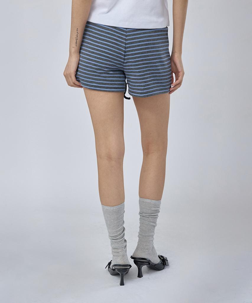 Lense Stripe Micro Shorts Charcoal