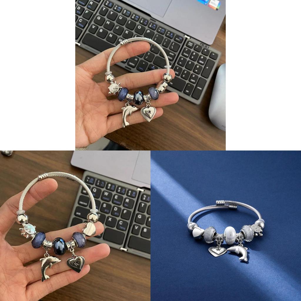 Animal Theme Stainless Steel Hand Chain With Electroplated Coating For Summer Casual Wear