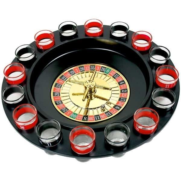 Buy Fizz creations roulette drinking game turntable with 16 shooters