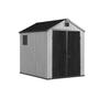 6x8 ft Durable Polypropylene Sheds & Storage Buildings with Metal Frame-Easily Assembled