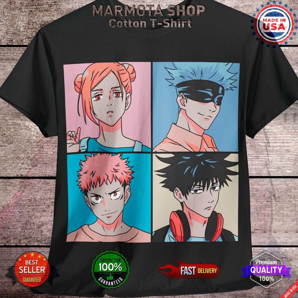 

Gojo Satoru Nobara Itadori Jujutsu Kaisen T-Shirt Anime Japanese Tee Shirt JJK XL