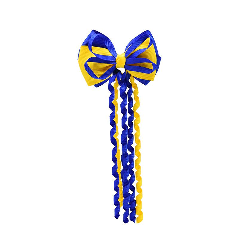 Festival Hair Clips Bow Hairpins Curly Ribbon Tassels Hair Decoration For Girls Hair Accessories