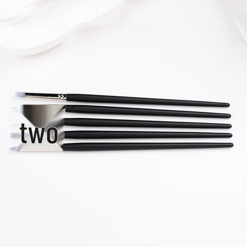 5-Piece Silicone Clay Tool Set: Soft Tip Brush & Fingerprint Remover